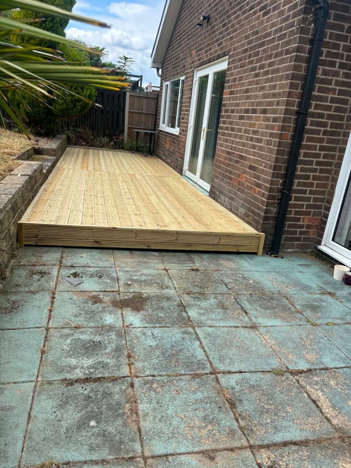 Timber deck installation by Roebuck Gardening and Property Services